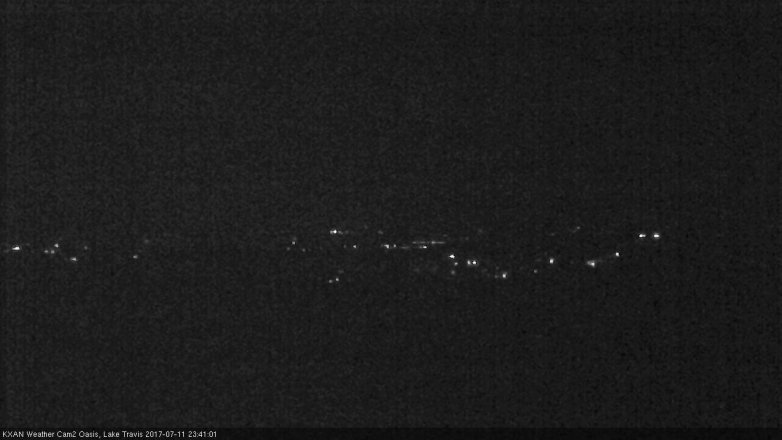 Lake Travis webcam, July 11, 2017 10:45 PM CT
