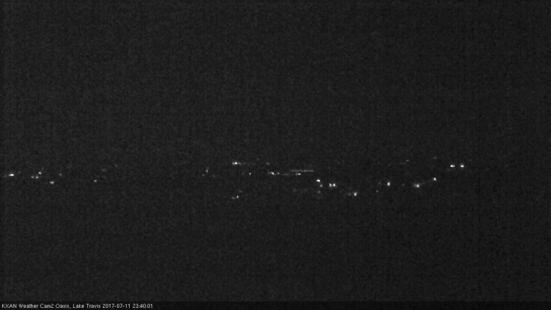 Lake Travis webcam, July 11, 2017 10:50 PM CT