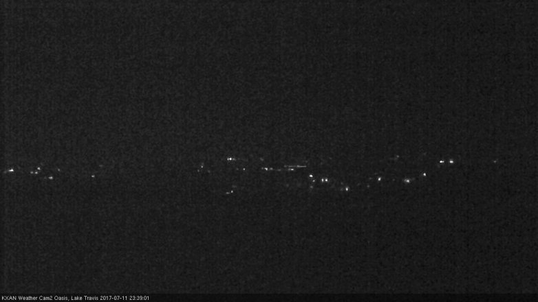 Lake Travis webcam, July 11, 2017 11:05 PM CT