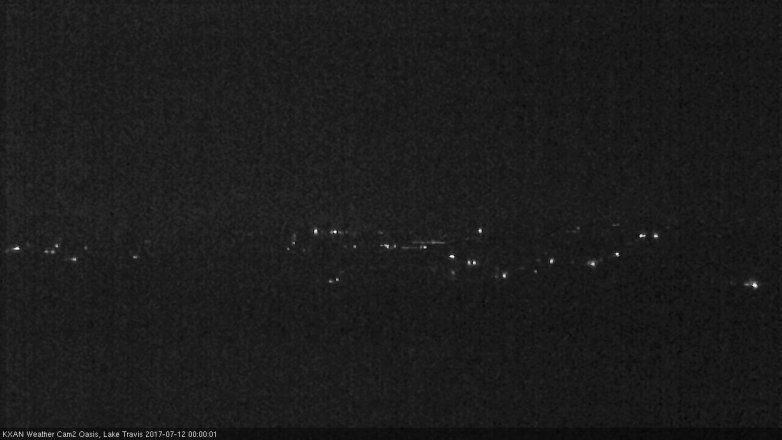 Lake Travis webcam, July 11, 2017 11:15 PM CT