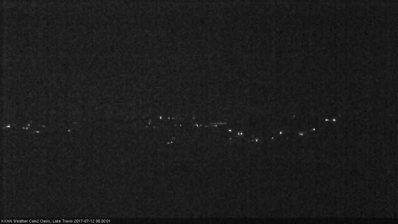 Lake Travis webcam, July 11, 2017 11:35 PM CT