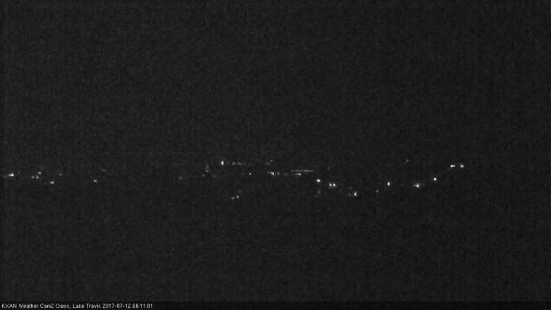 Lake Travis webcam, July 11, 2017 11:40 PM CT