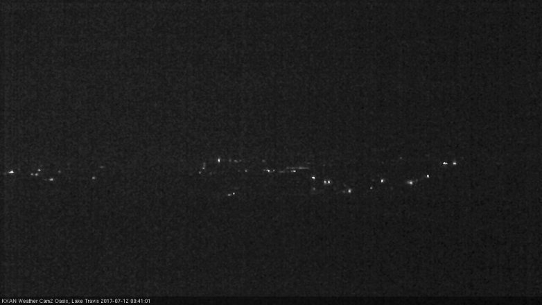Lake Travis webcam, July 11, 2017 11:45 PM CT