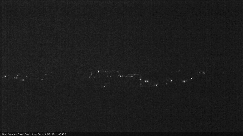 Lake Travis webcam, July 11, 2017 11:50 PM CT