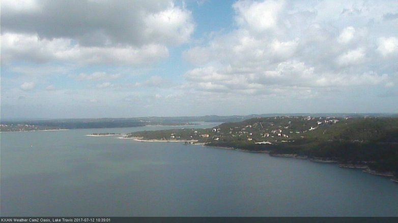 Lake Travis webcam, July 12, 2017 10:05 AM CT