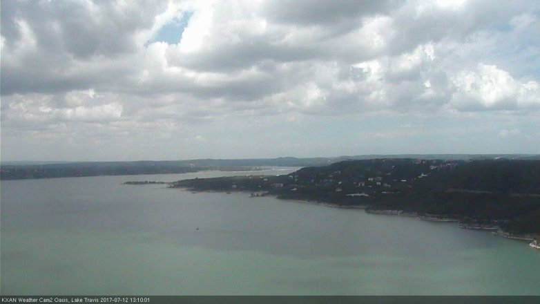Lake Travis webcam, July 12, 2017 12:15 PM CT