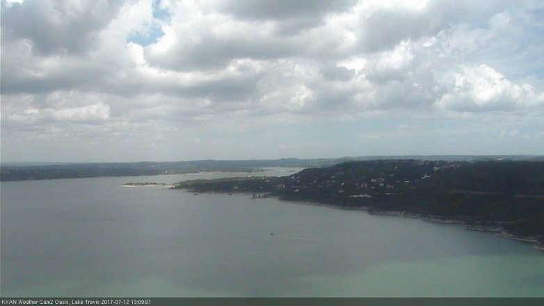 Lake Travis webcam, July 12, 2017 12:25 PM CT