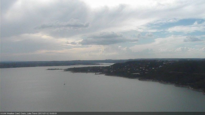 Lake Travis webcam, July 12, 2017 5:10 PM CT