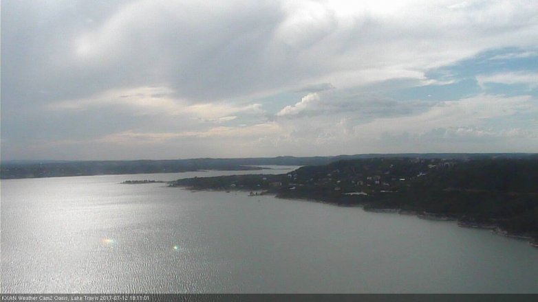 Lake Travis webcam, July 12, 2017 5:40 PM CT