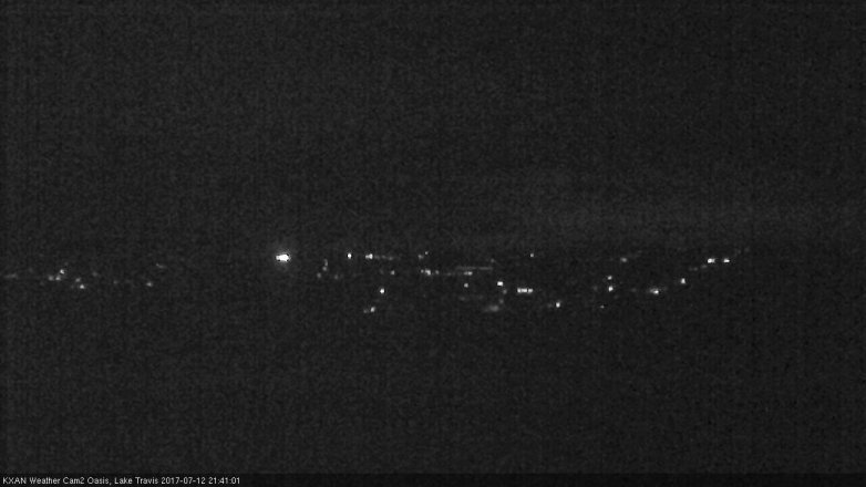 Lake Travis webcam, July 12, 2017 9:00 PM CT