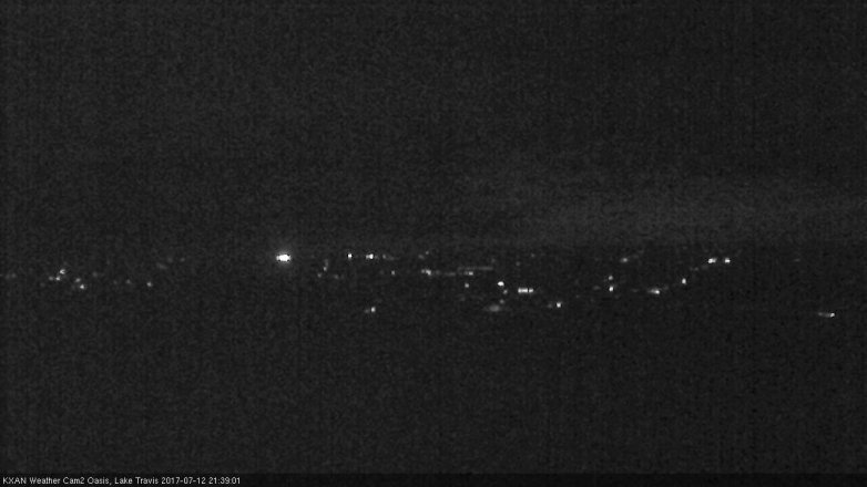 Lake Travis webcam, July 12, 2017 9:10 PM CT
