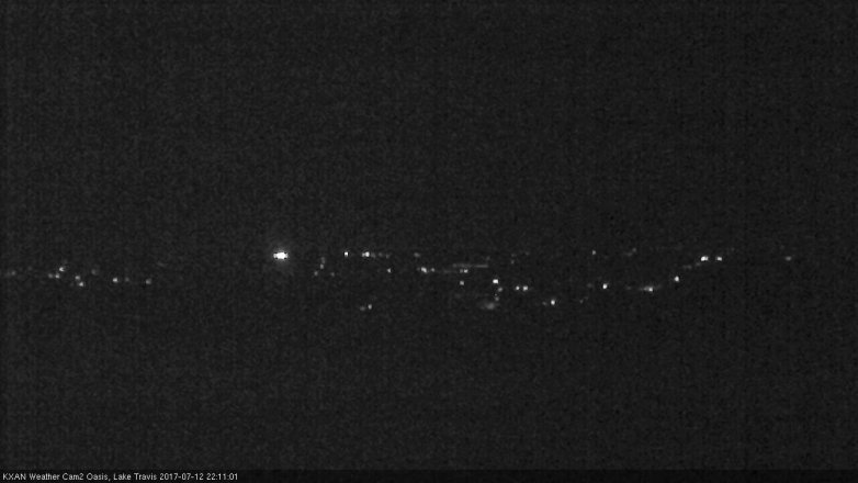 Lake Travis webcam, July 12, 2017 9:25 PM CT