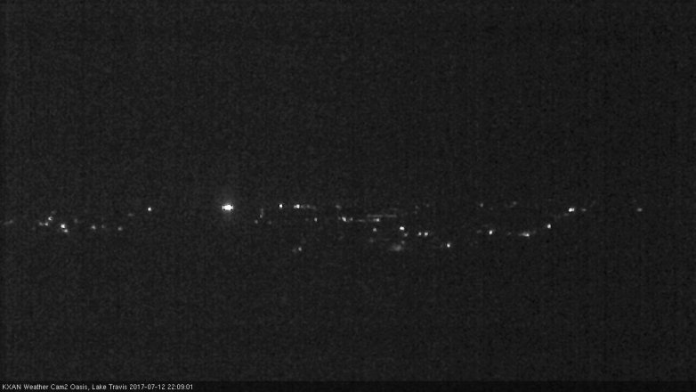 Lake Travis webcam, July 12, 2017 9:35 PM CT