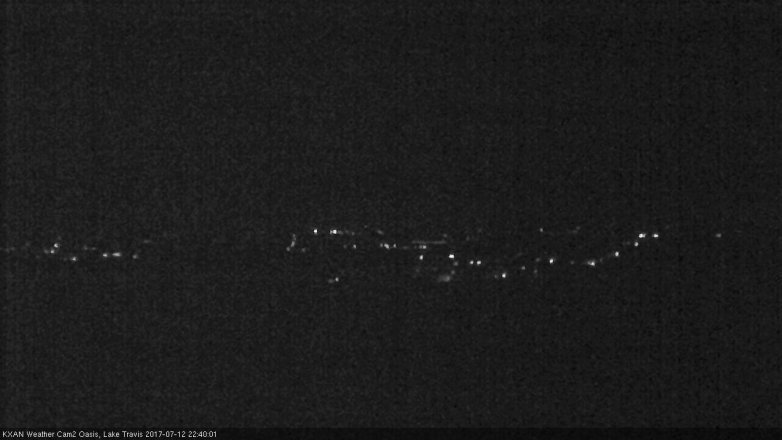 Lake Travis webcam, July 12, 2017 9:45 PM CT