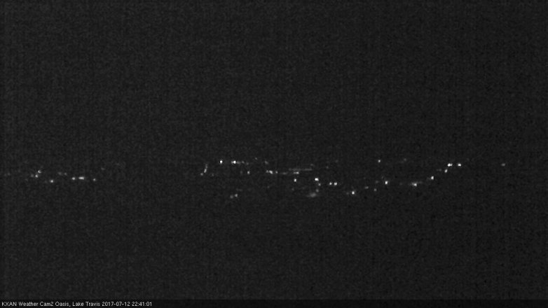 Lake Travis webcam, July 12, 2017 9:55 PM CT