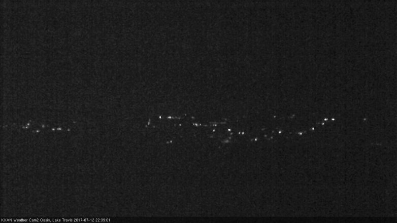 Lake Travis webcam, July 12, 2017 10:10 PM CT