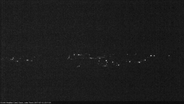 Lake Travis webcam, July 12, 2017 10:25 PM CT