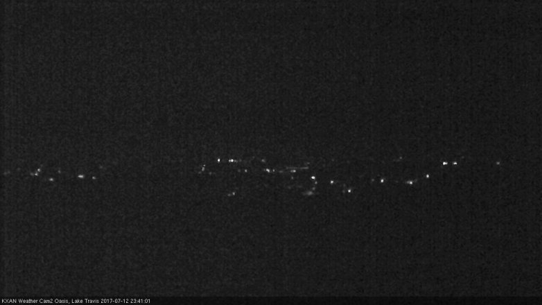 Lake Travis webcam, July 12, 2017 10:50 PM CT