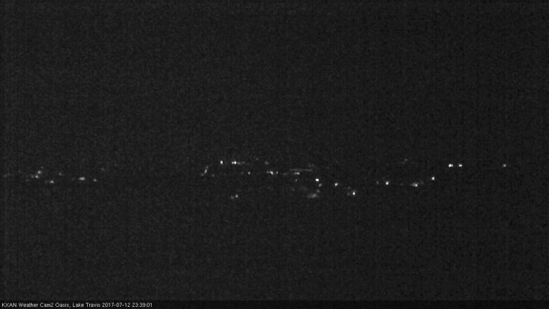 Lake Travis webcam, July 12, 2017 10:55 PM CT