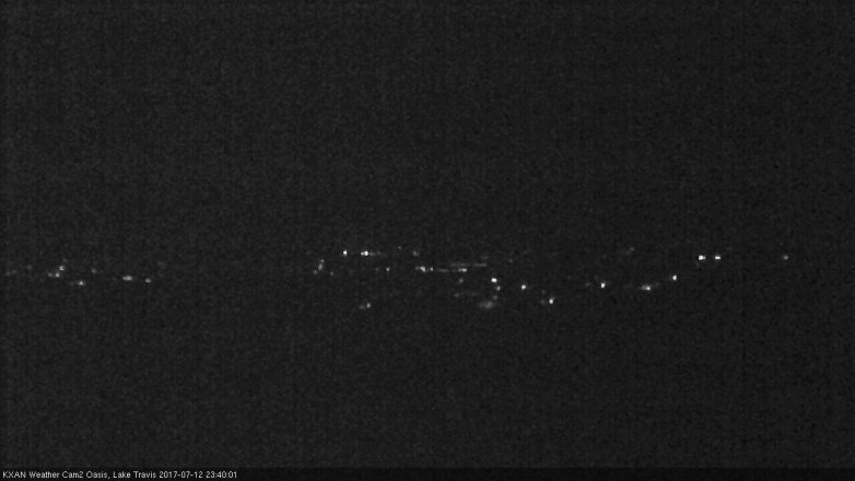 Lake Travis webcam, July 12, 2017 11:05 PM CT