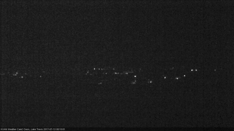 Lake Travis webcam, July 12, 2017 11:20 PM CT