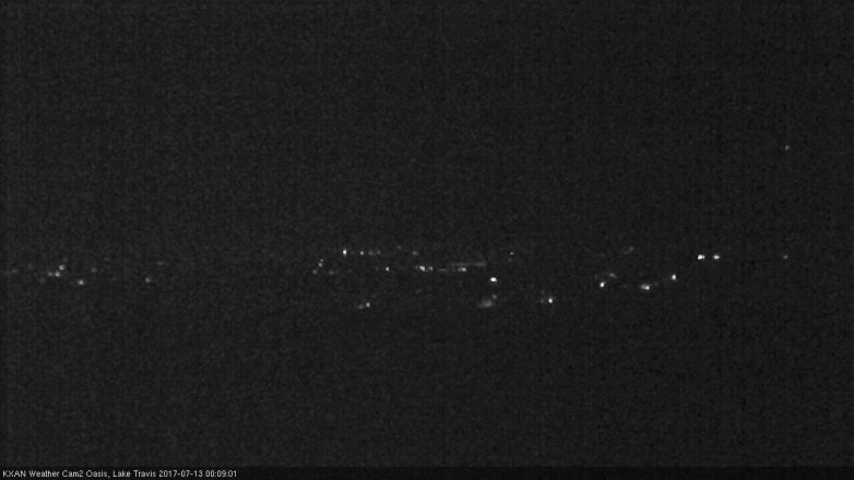 Lake Travis webcam, July 12, 2017 11:25 PM CT