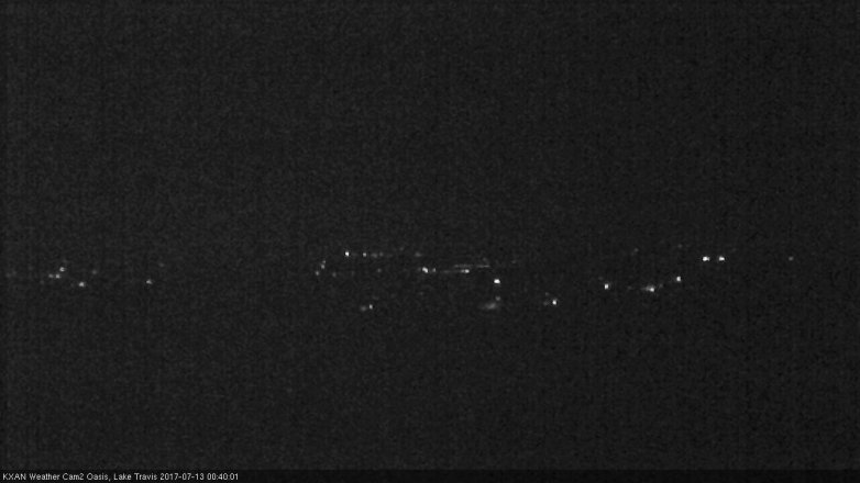 Lake Travis webcam, July 12, 2017 11:45 PM CT