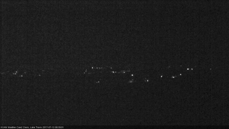 Lake Travis webcam, July 12, 2017 11:50 PM CT