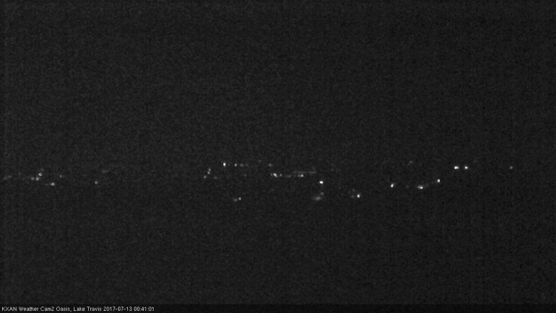 Lake Travis webcam, July 12, 2017 11:55 PM CT