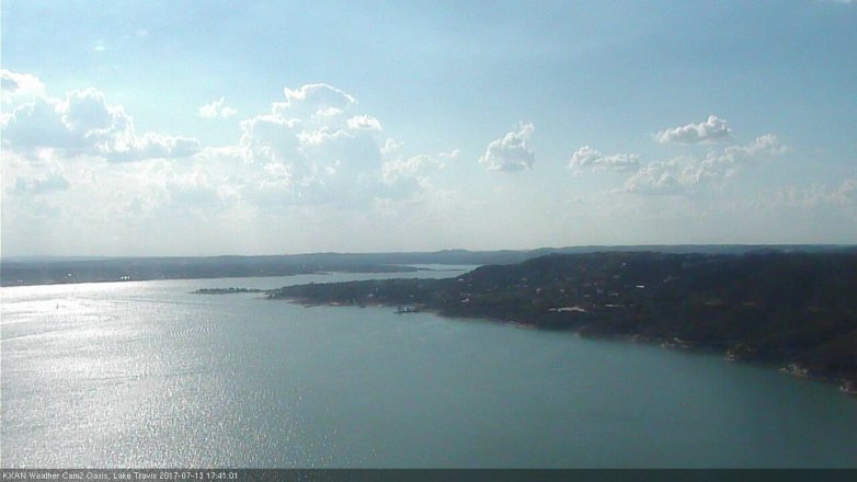 Lake Travis webcam, July 13, 2017 5:10 PM CT