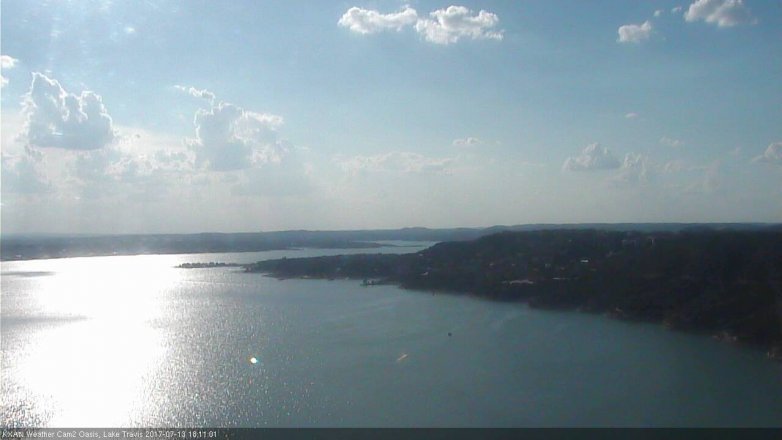 Lake Travis webcam, July 13, 2017 5:20 PM CT