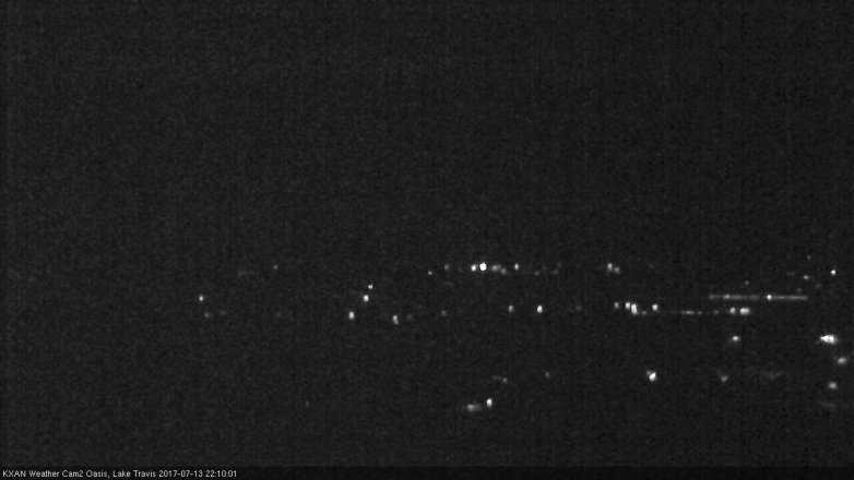 Lake Travis webcam, July 13, 2017 9:35 PM CT