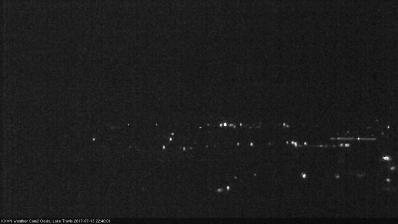 Lake Travis webcam, July 13, 2017 10:10 PM CT