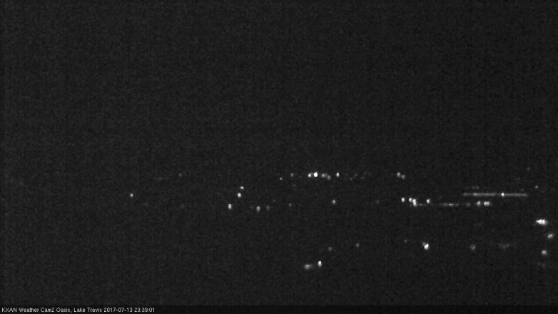 Lake Travis webcam, July 13, 2017 11:00 PM CT