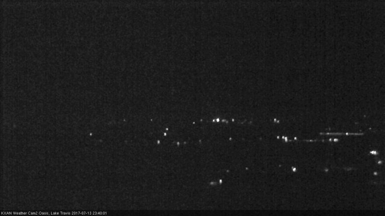 Lake Travis webcam, July 13, 2017 11:05 PM CT