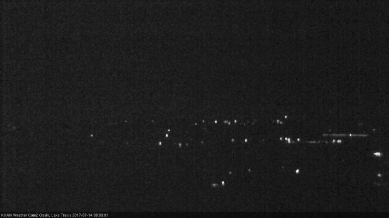 Lake Travis webcam, July 13, 2017 11:35 PM CT