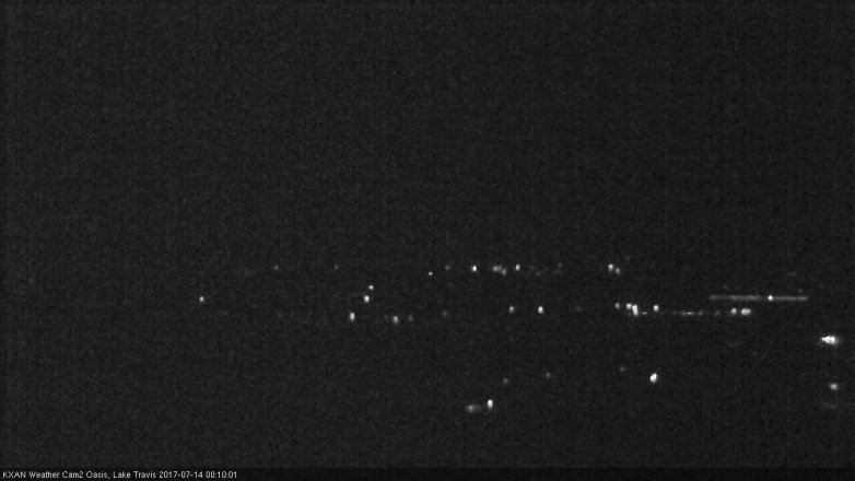 Lake Travis webcam, July 13, 2017 11:40 PM CT