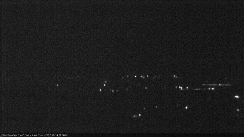 Lake Travis webcam, July 13, 2017 11:55 PM CT