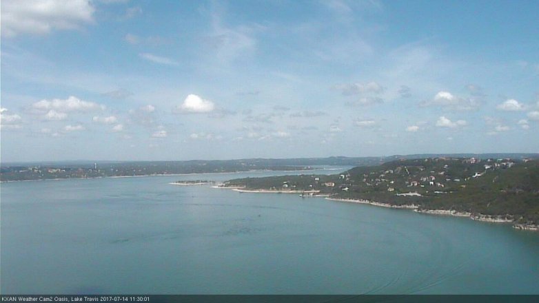 Lake Travis webcam, July 14, 2017 10:40 AM CT