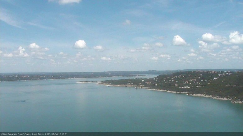 Lake Travis webcam, July 14, 2017 11:35 AM CT