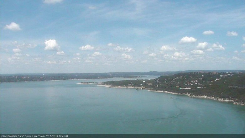 Lake Travis webcam, July 14, 2017 11:50 AM CT