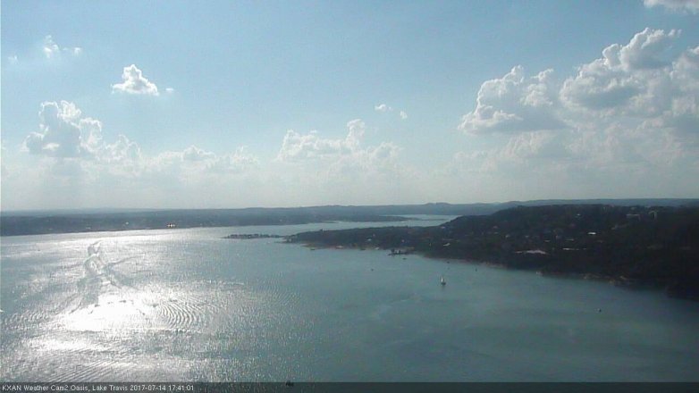 Lake Travis webcam, July 14, 2017 5:10 PM CT