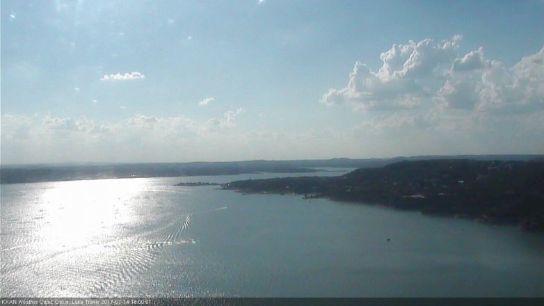 Lake Travis webcam, July 14, 2017 5:25 PM CT
