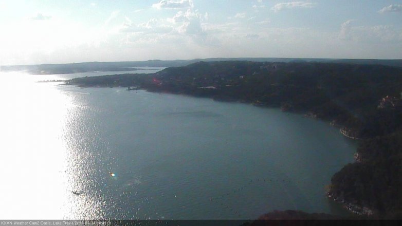Lake Travis webcam, July 14, 2017 6:10 PM CT