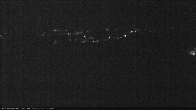 Lake Travis webcam, July 14, 2017 9:10 PM CT
