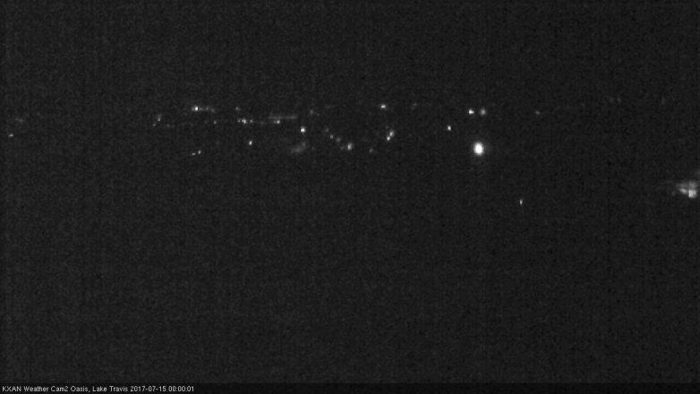 Lake Travis webcam, July 14, 2017 11:15 PM CT