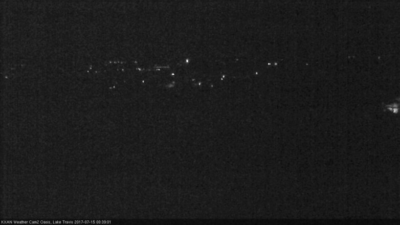 Lake Travis webcam, July 14, 2017 11:50 PM CT
