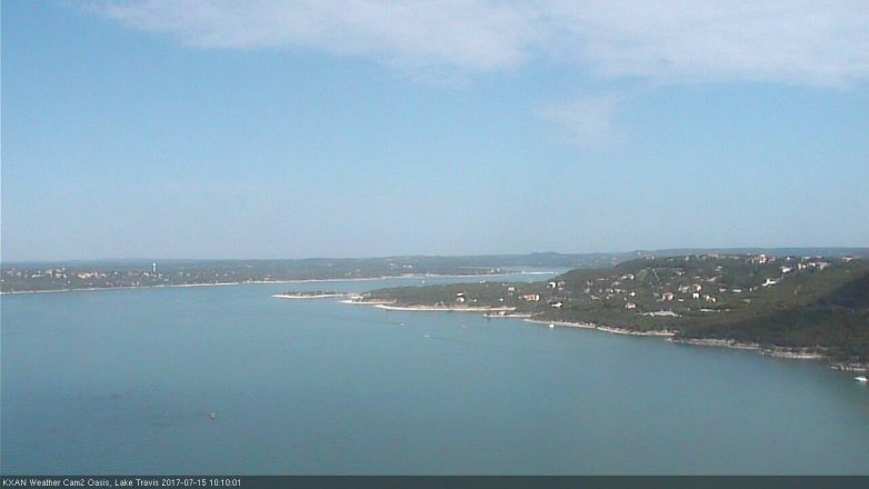 Lake Travis webcam, July 15, 2017 9:15 AM CT
