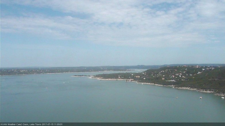 Lake Travis webcam, July 15, 2017 10:30 AM CT