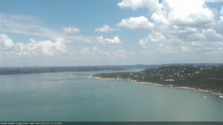 Lake Travis webcam, July 15, 2017 12:00 PM CT